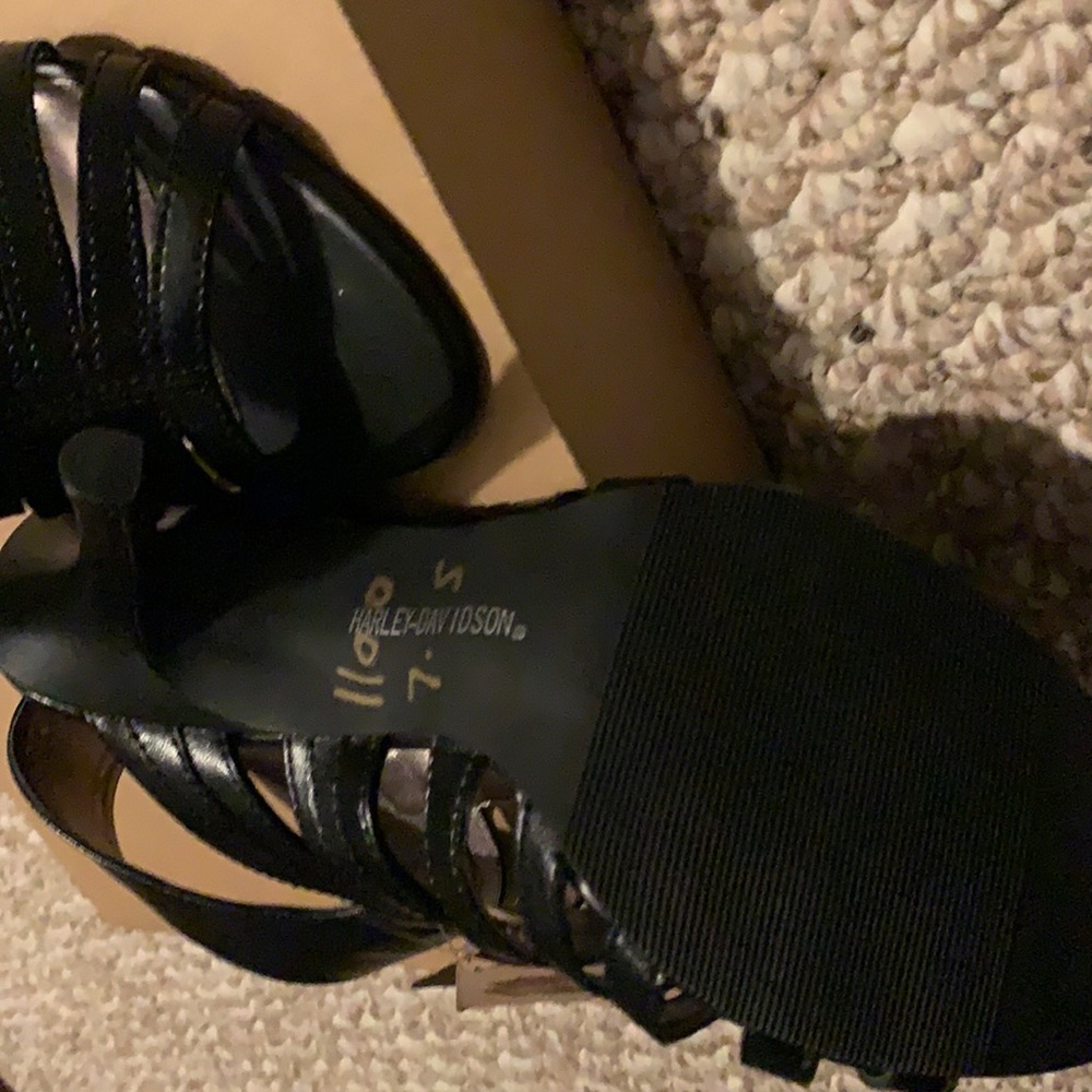 BNWT Harley Davidson strappy heels